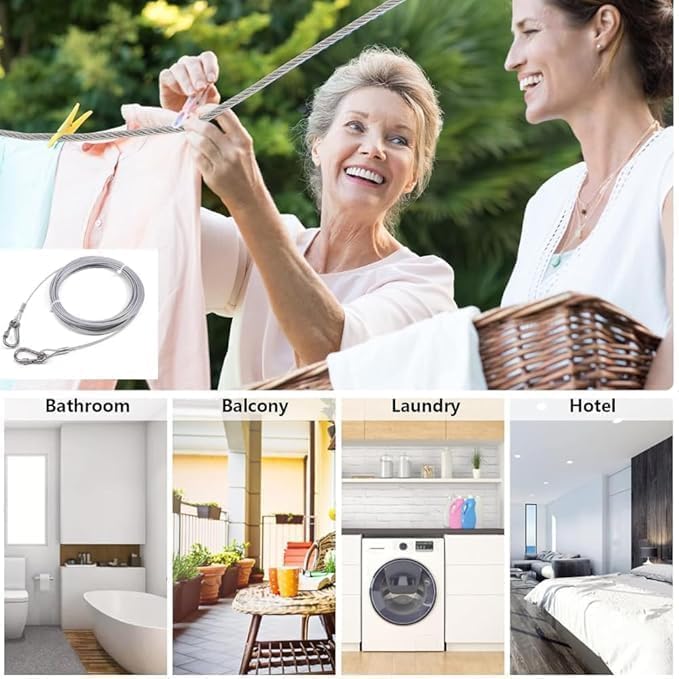 Heavy-Duty Stainless Steel Cloth Hanging Wire